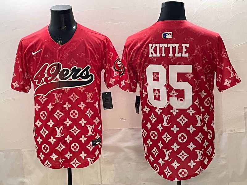 Men 2026 San Francisco 49ers #85 Kittle Red Nike Limited NFL Jersey style 0012->san francisco 49ers->NFL Jersey